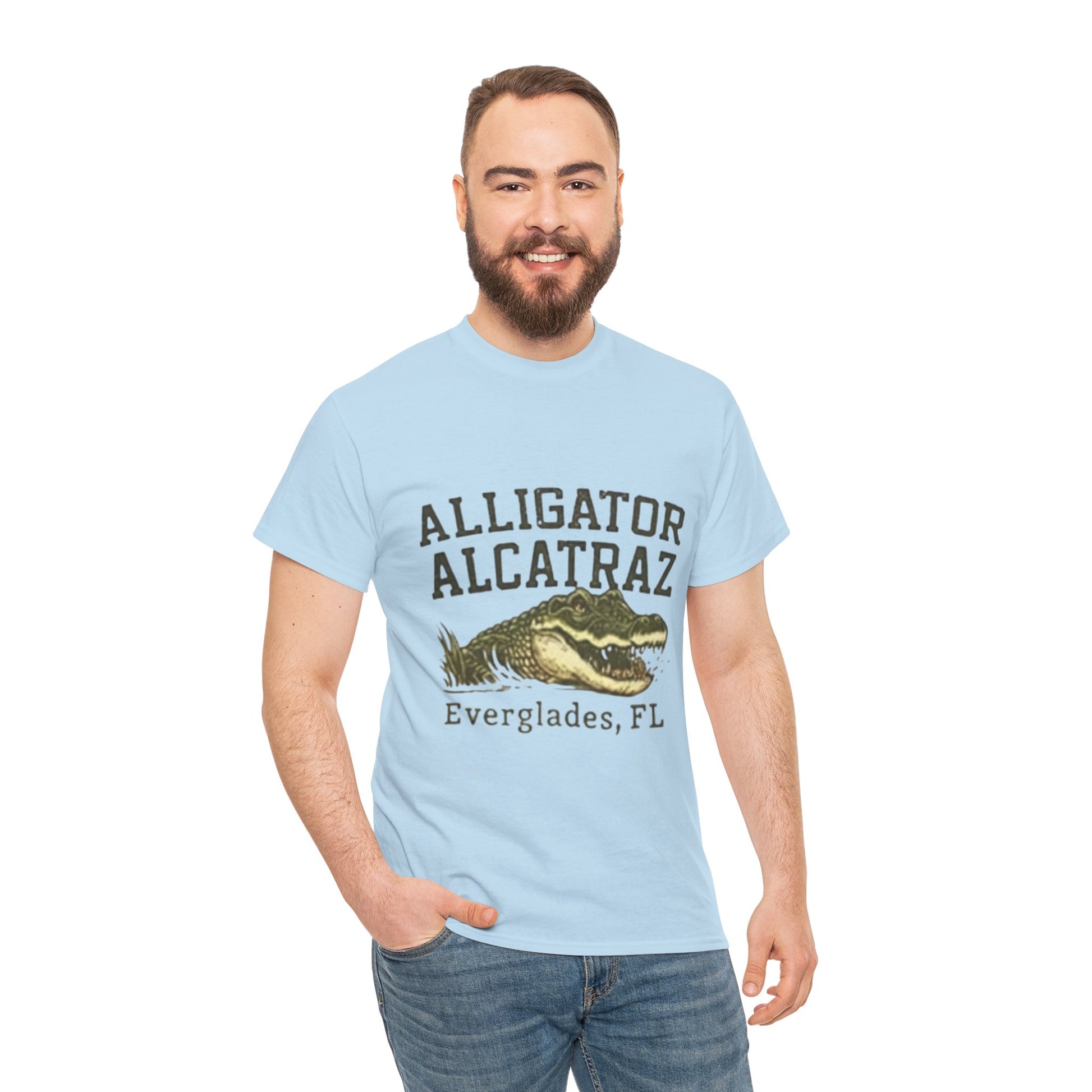 Men T-Shirt - Alligator Everglades FL