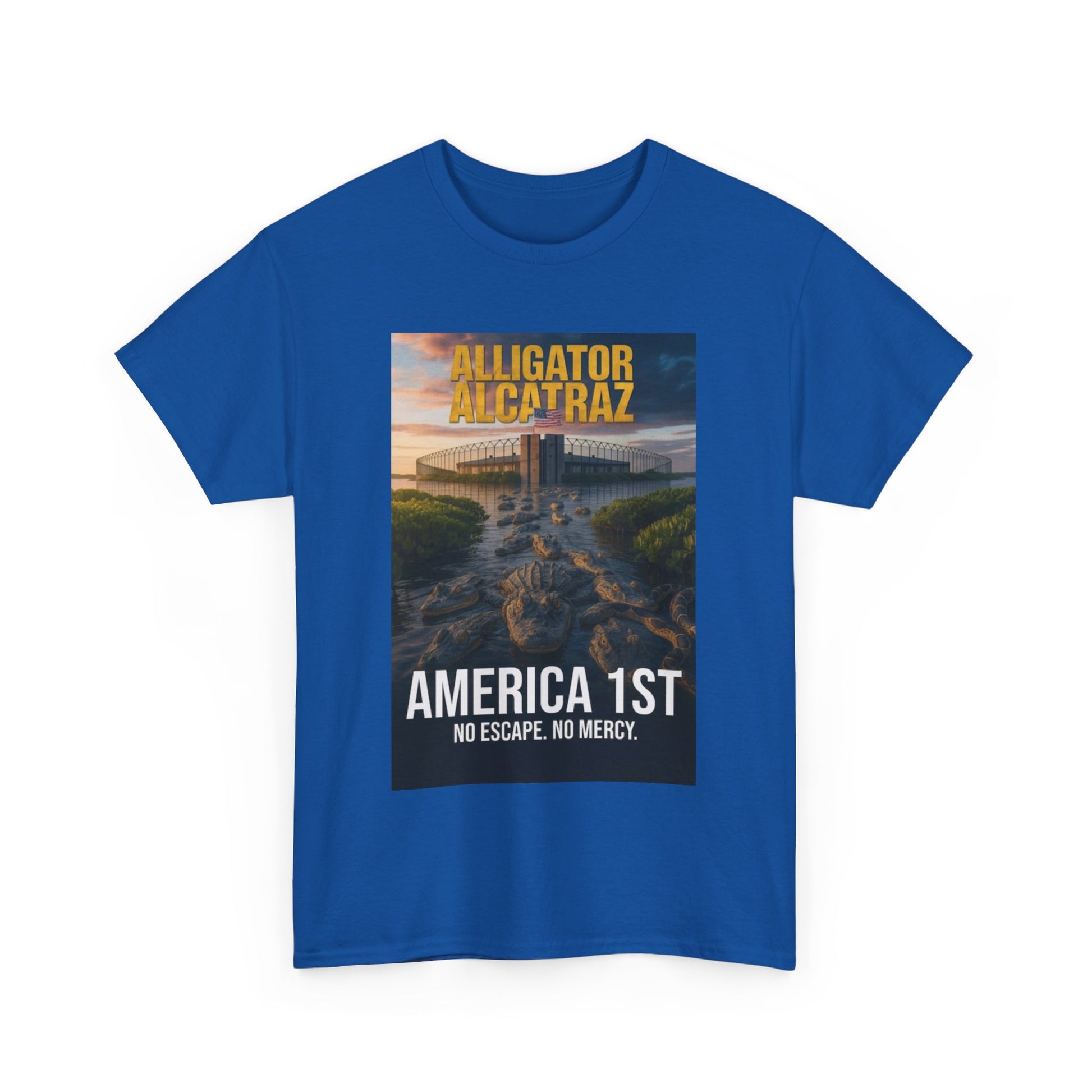 Men T-Shirt - America 1st no escape no mercy