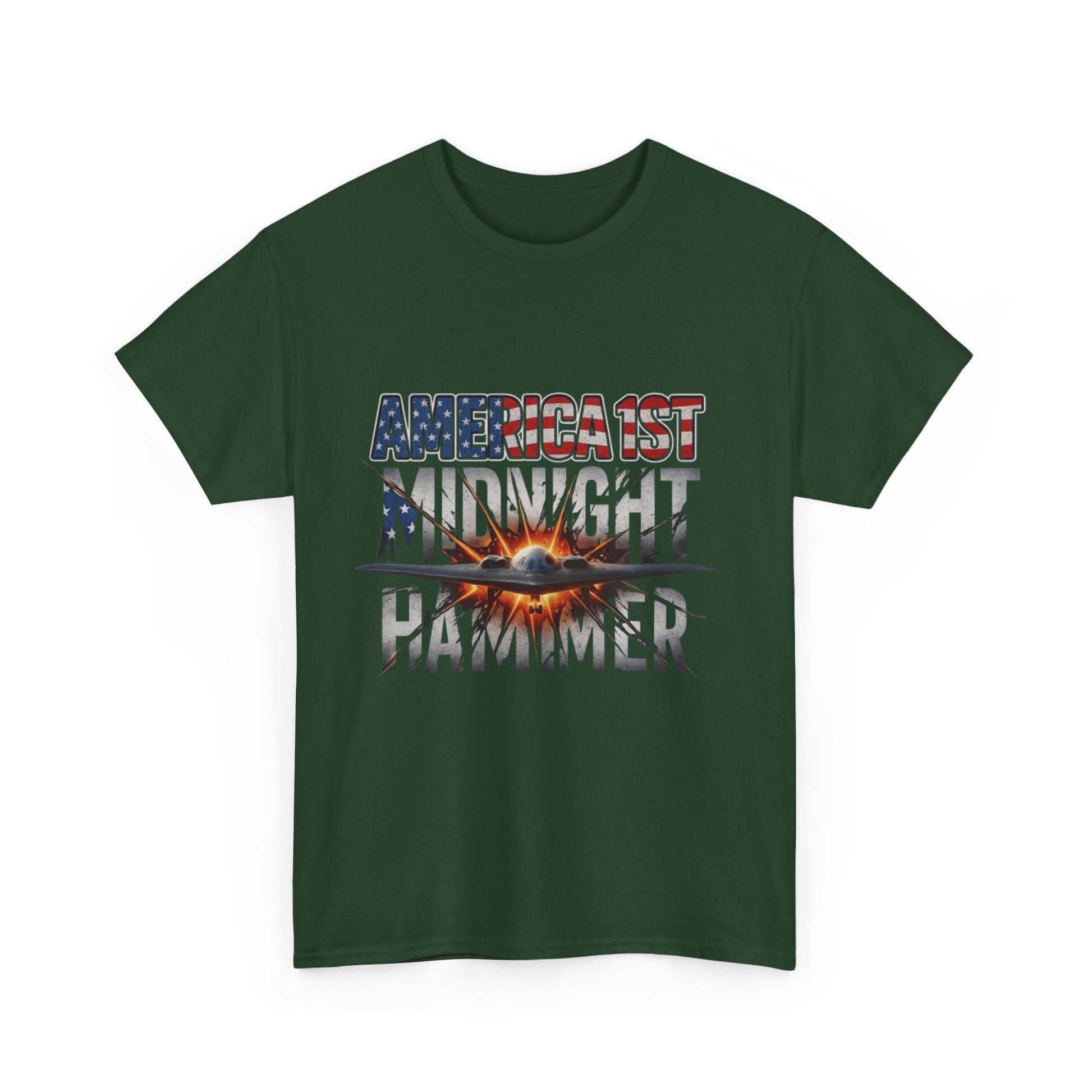 Men T-Shirt - America 1st Mindnight Hammer