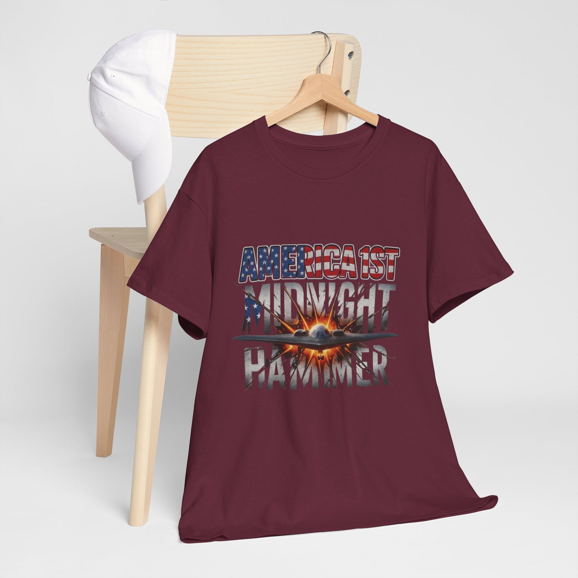 Men T-Shirt - America 1st Mindnight Hammer