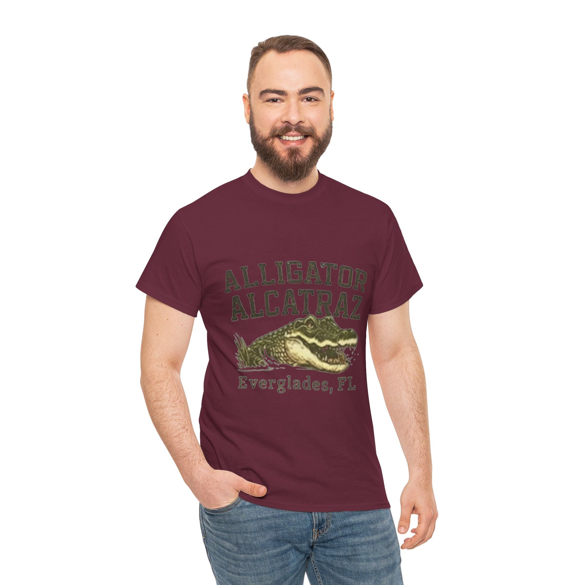 Men T-Shirt - Alligator Everglades FL