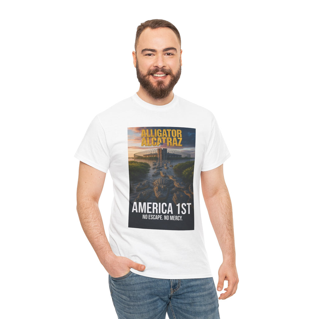 Men T-Shirt - America 1st no escape no mercy