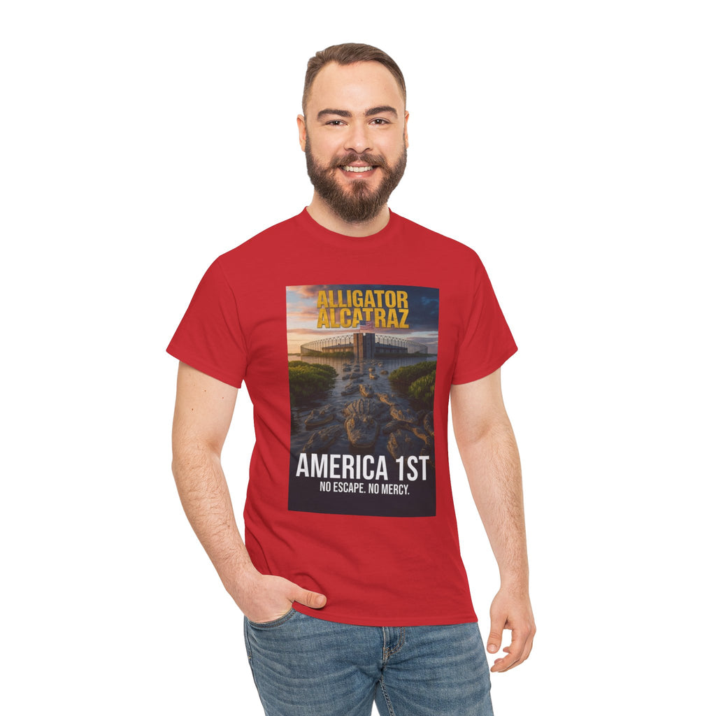 Men T-Shirt - America 1st no escape no mercy