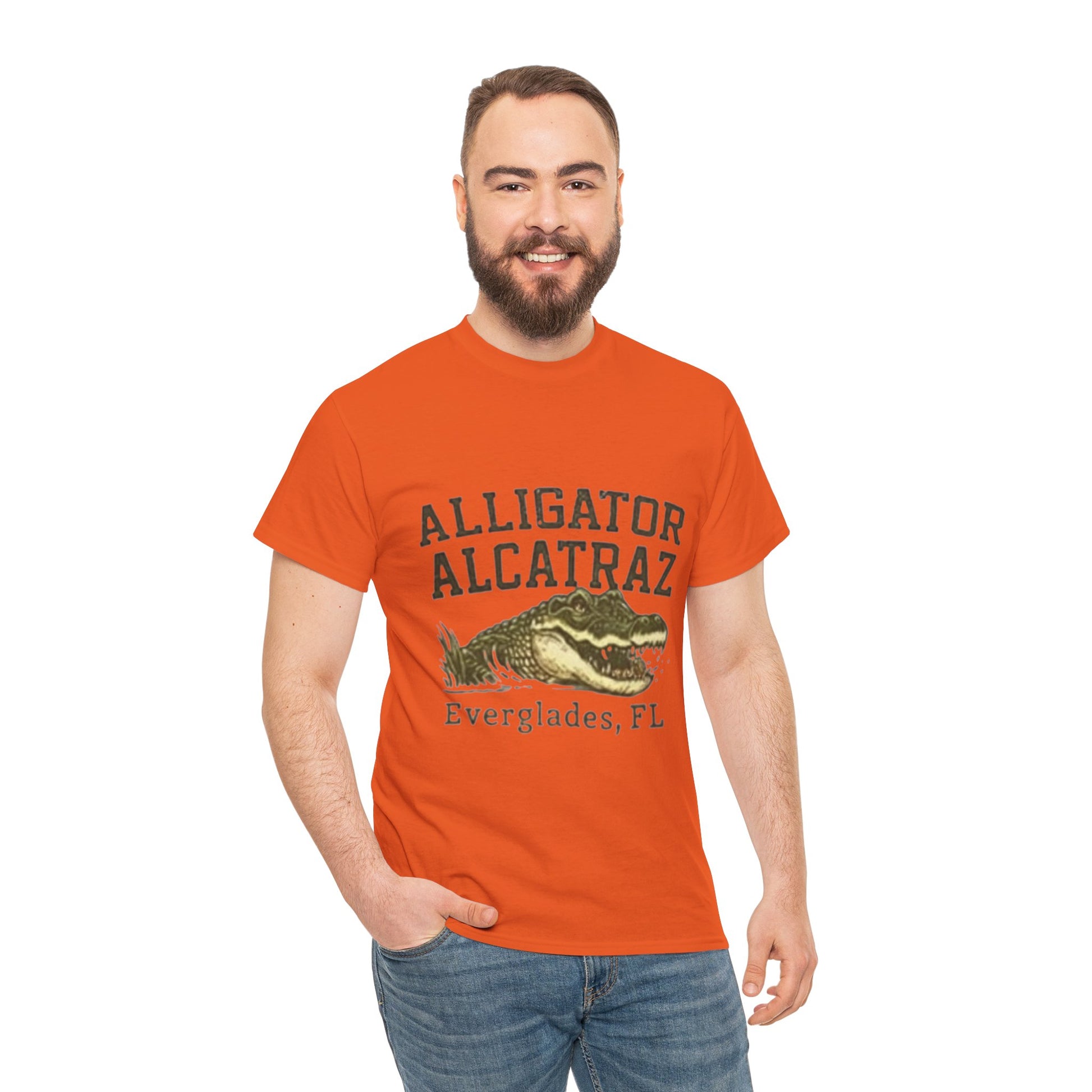 Men T-Shirt - Alligator Everglades FL