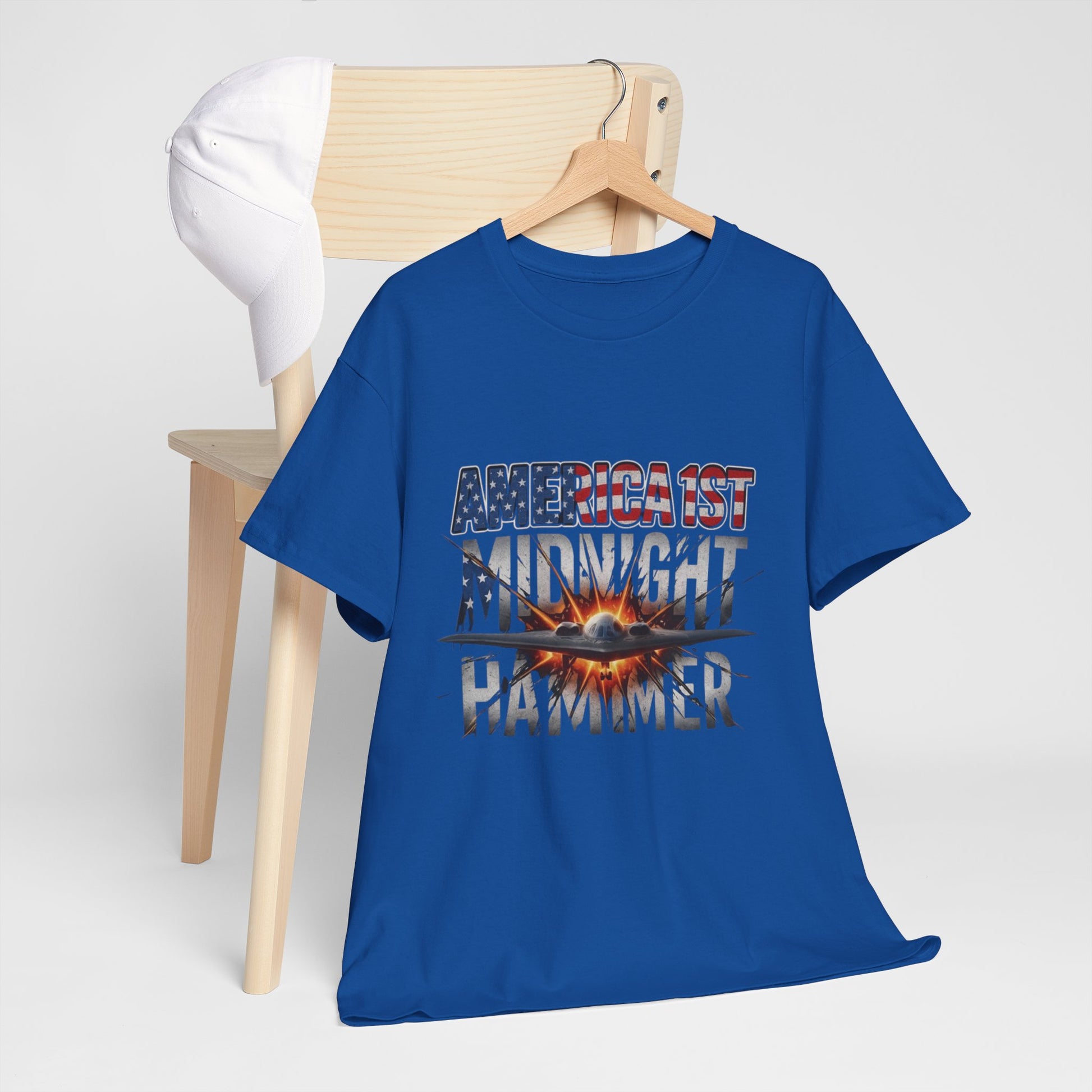 Men T-Shirt - America 1st Mindnight Hammer