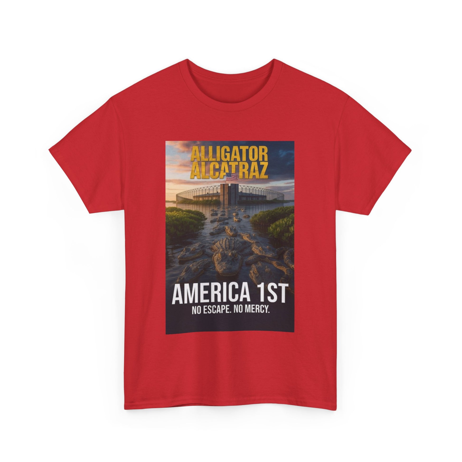 Men T-Shirt - America 1st no escape no mercy