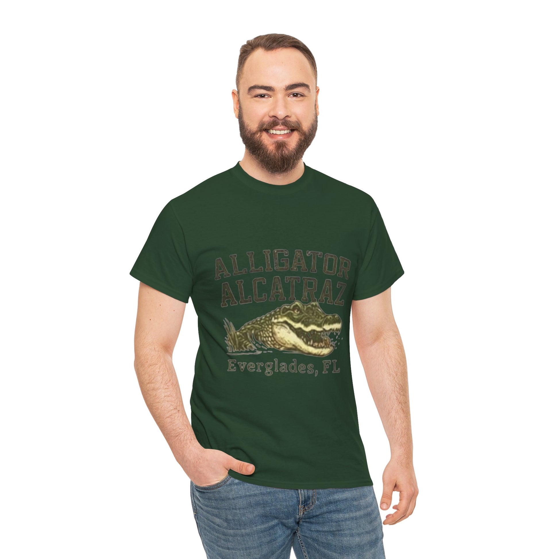 Men T-Shirt - Alligator Everglades FL