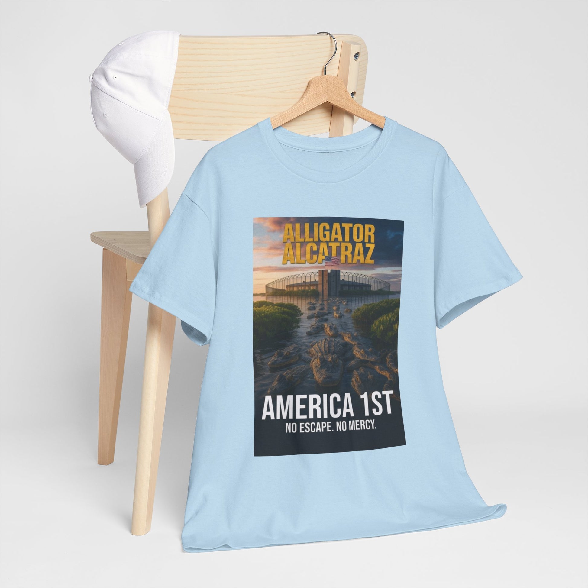 Men T-Shirt - America 1st no escape no mercy