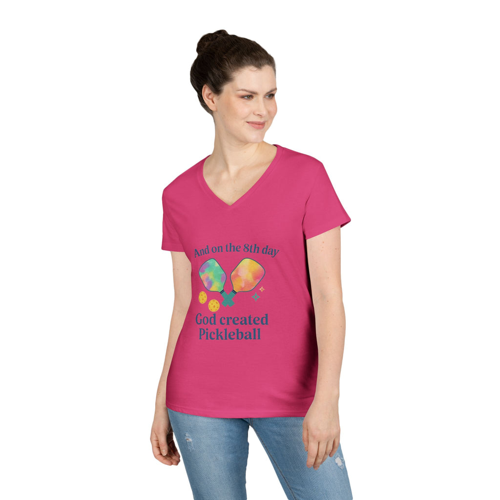 Women V-Neck T-Shirt - On the 8th Day