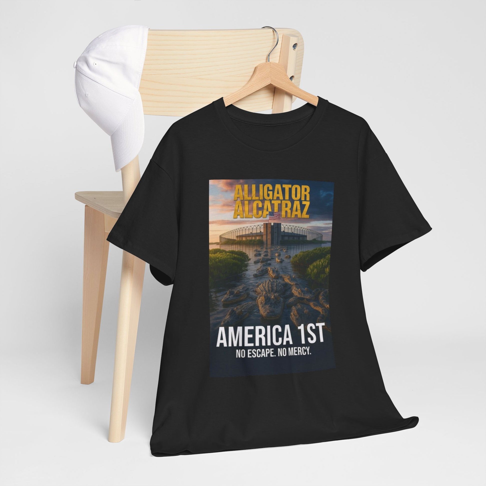 Men T-Shirt - America 1st no escape no mercy