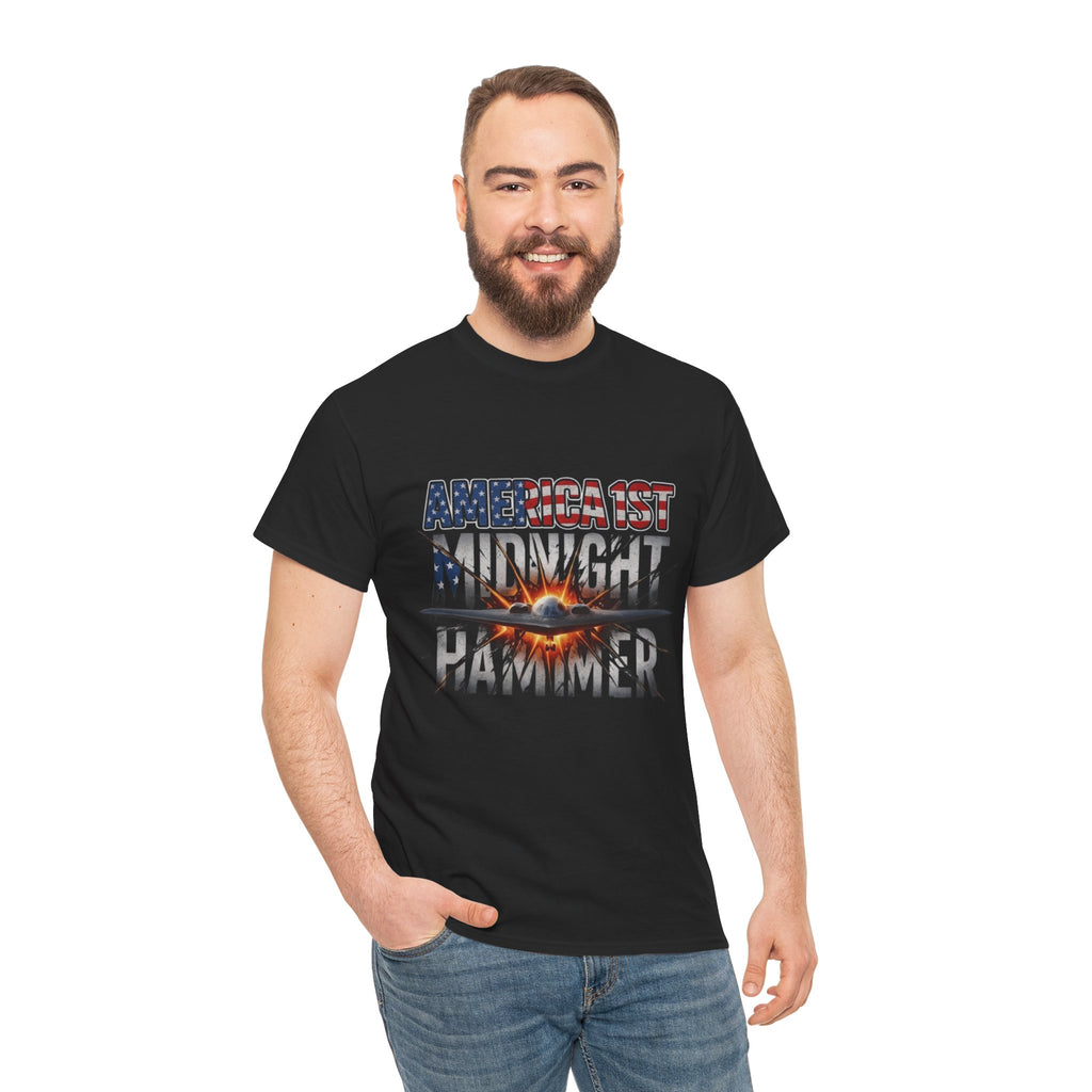Men T-Shirt - America 1st Mindnight Hammer