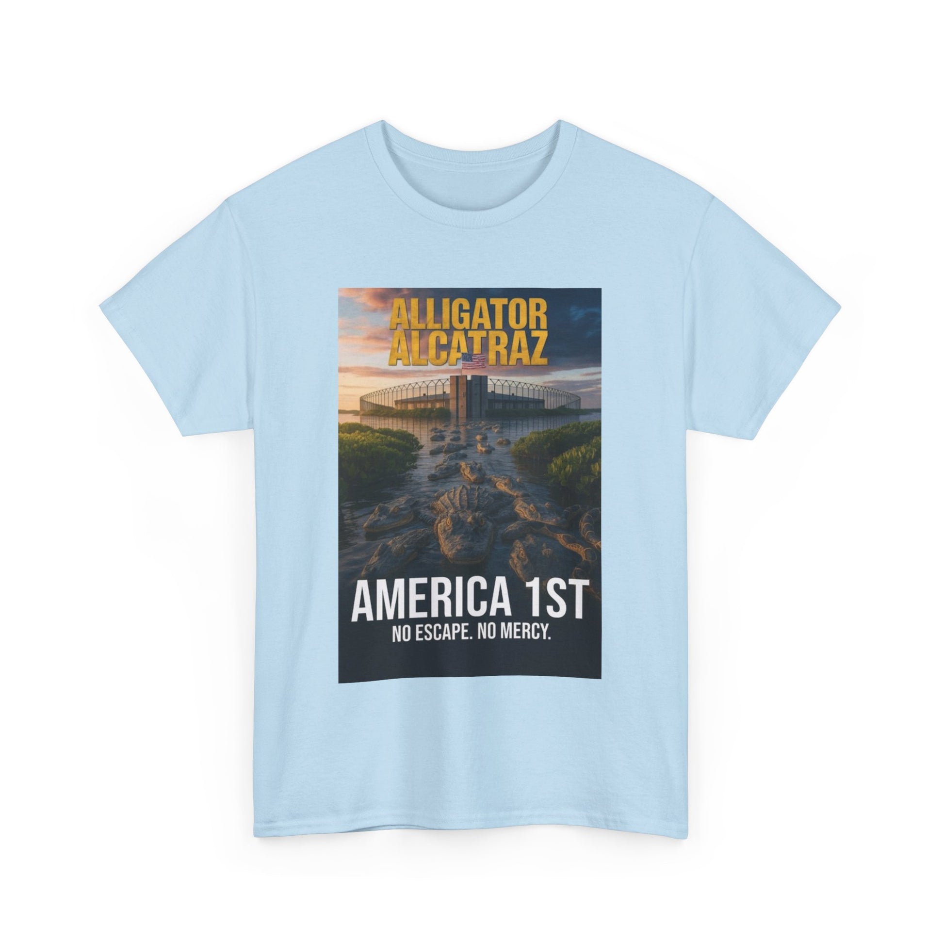 Men T-Shirt - America 1st no escape no mercy
