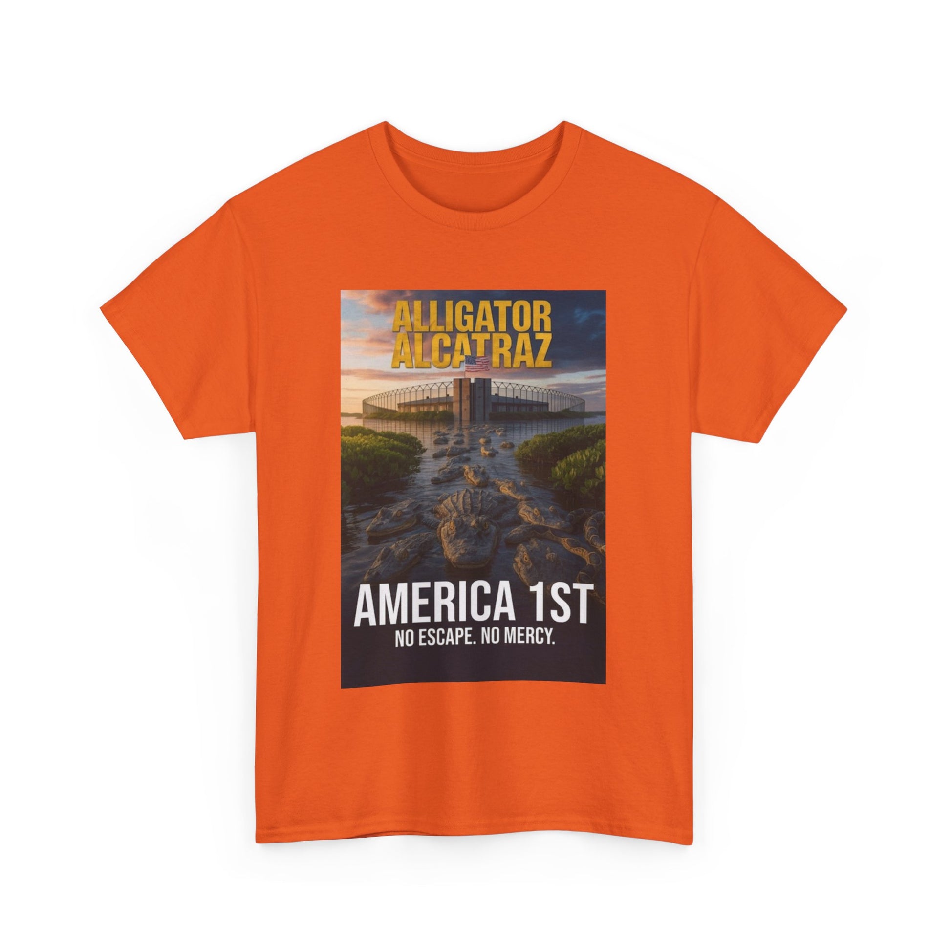 Men T-Shirt - America 1st no escape no mercy