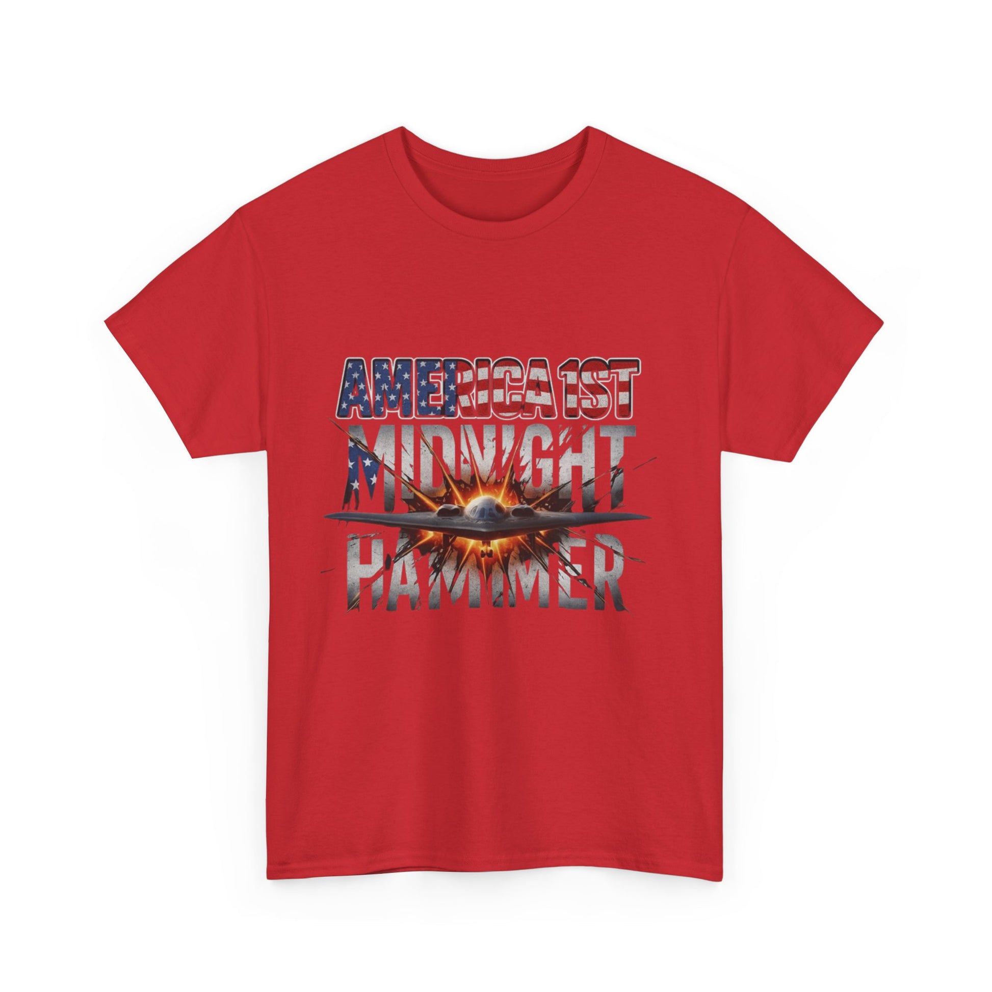 Men T-Shirt - America 1st Mindnight Hammer
