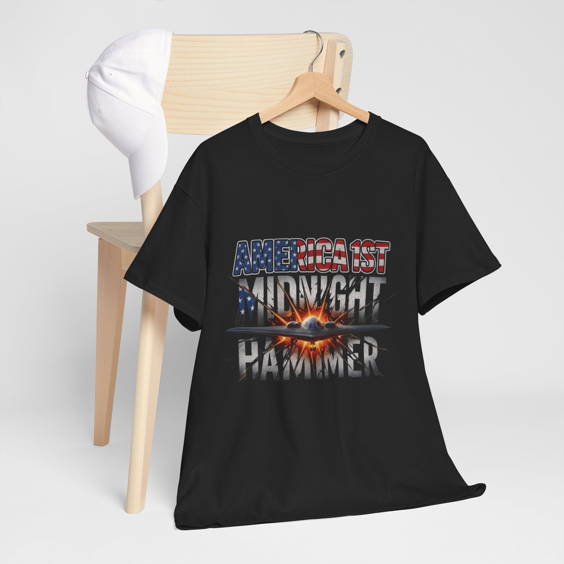 Men T-Shirt - America 1st Mindnight Hammer