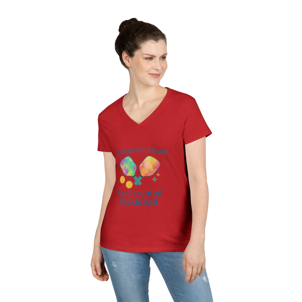 Women V-Neck T-Shirt - On the 8th Day