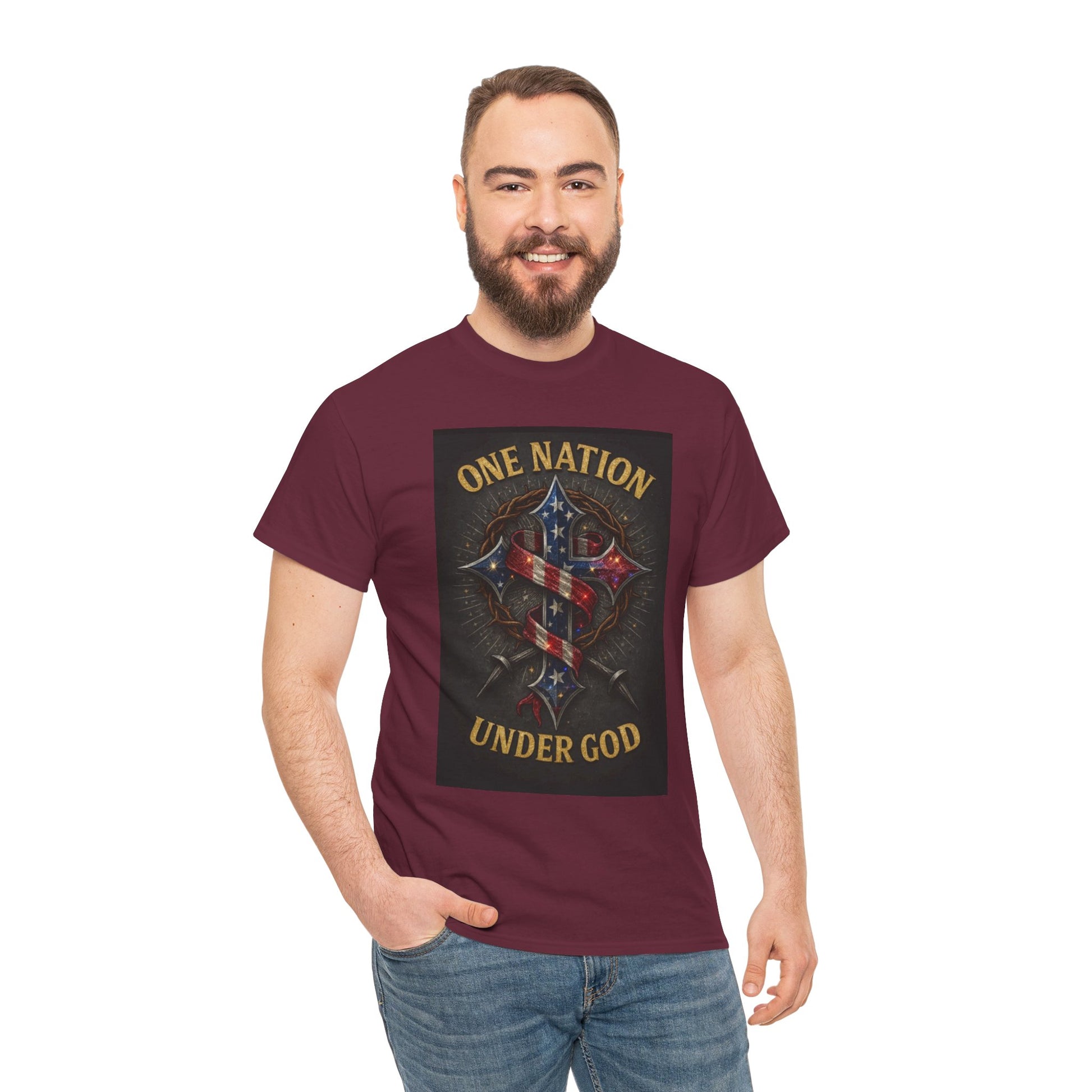 Men T-Shirt - One nation Under God