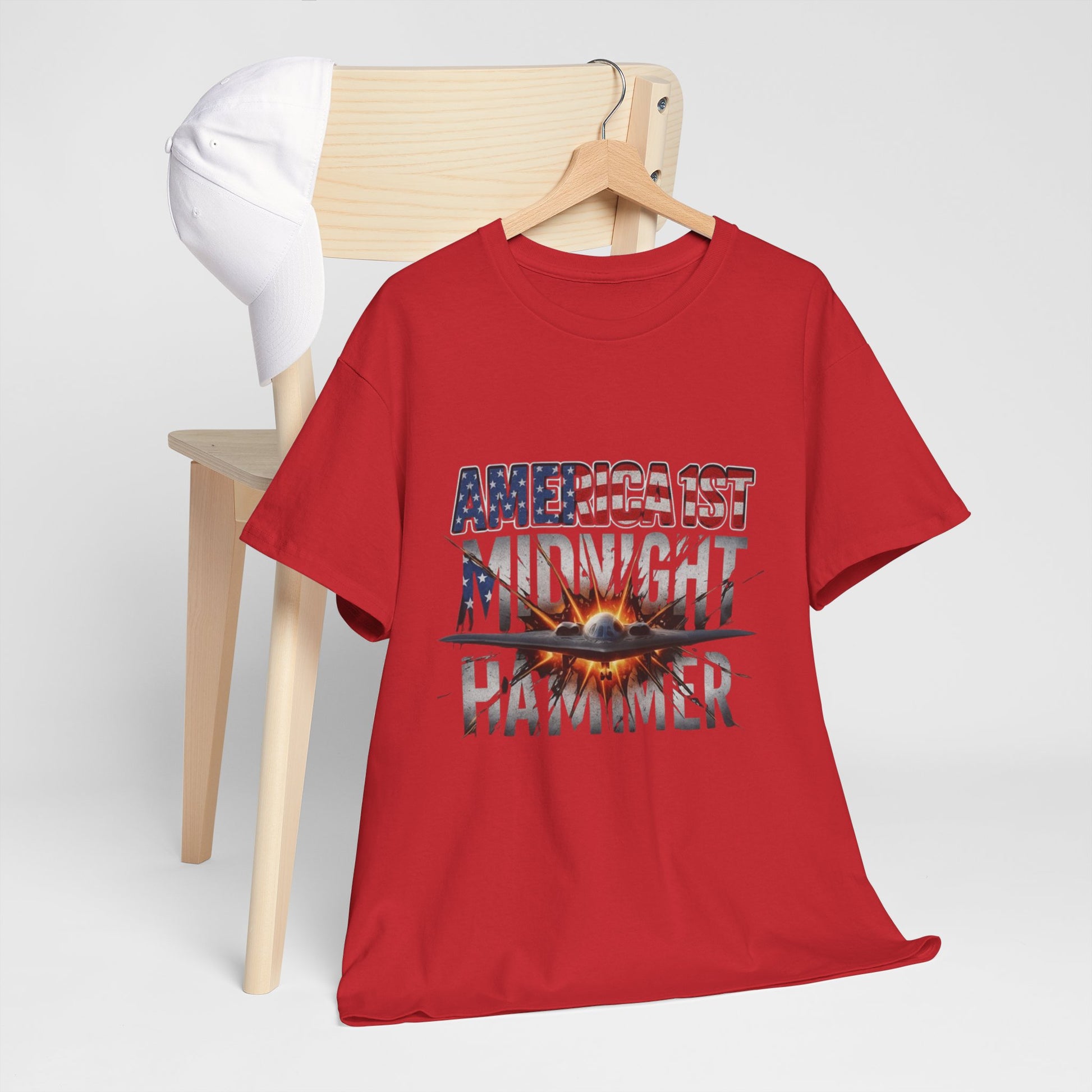 Men T-Shirt - America 1st Mindnight Hammer
