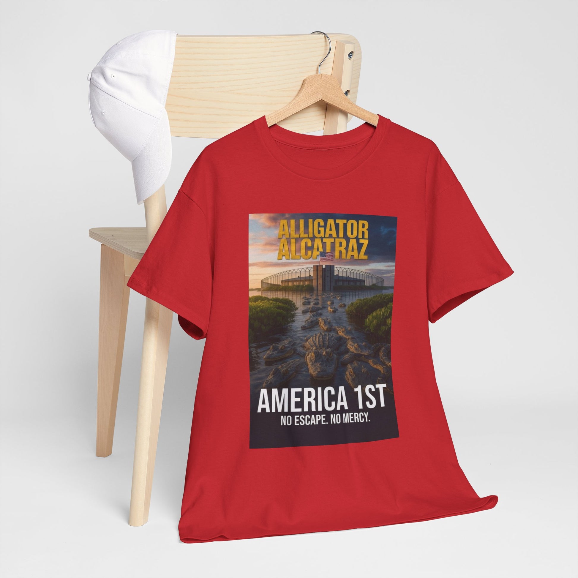 Men T-Shirt - America 1st no escape no mercy