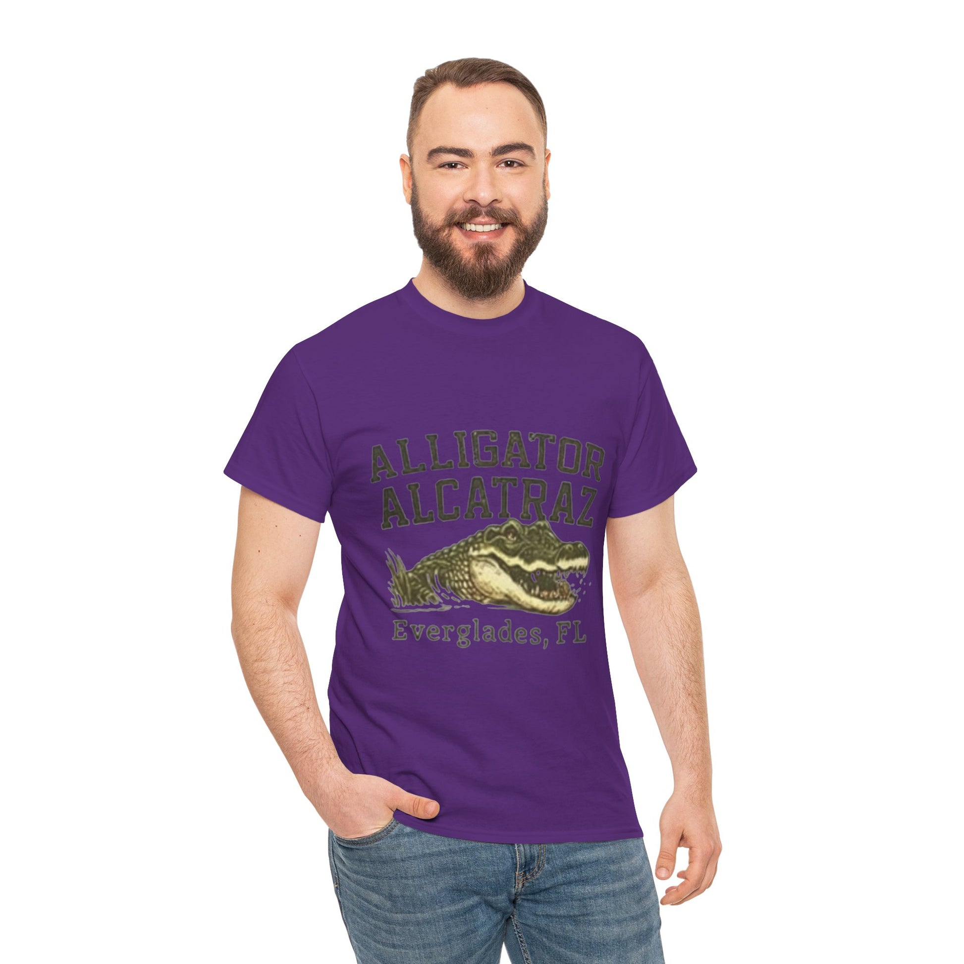 Men T-Shirt - Alligator Everglades FL