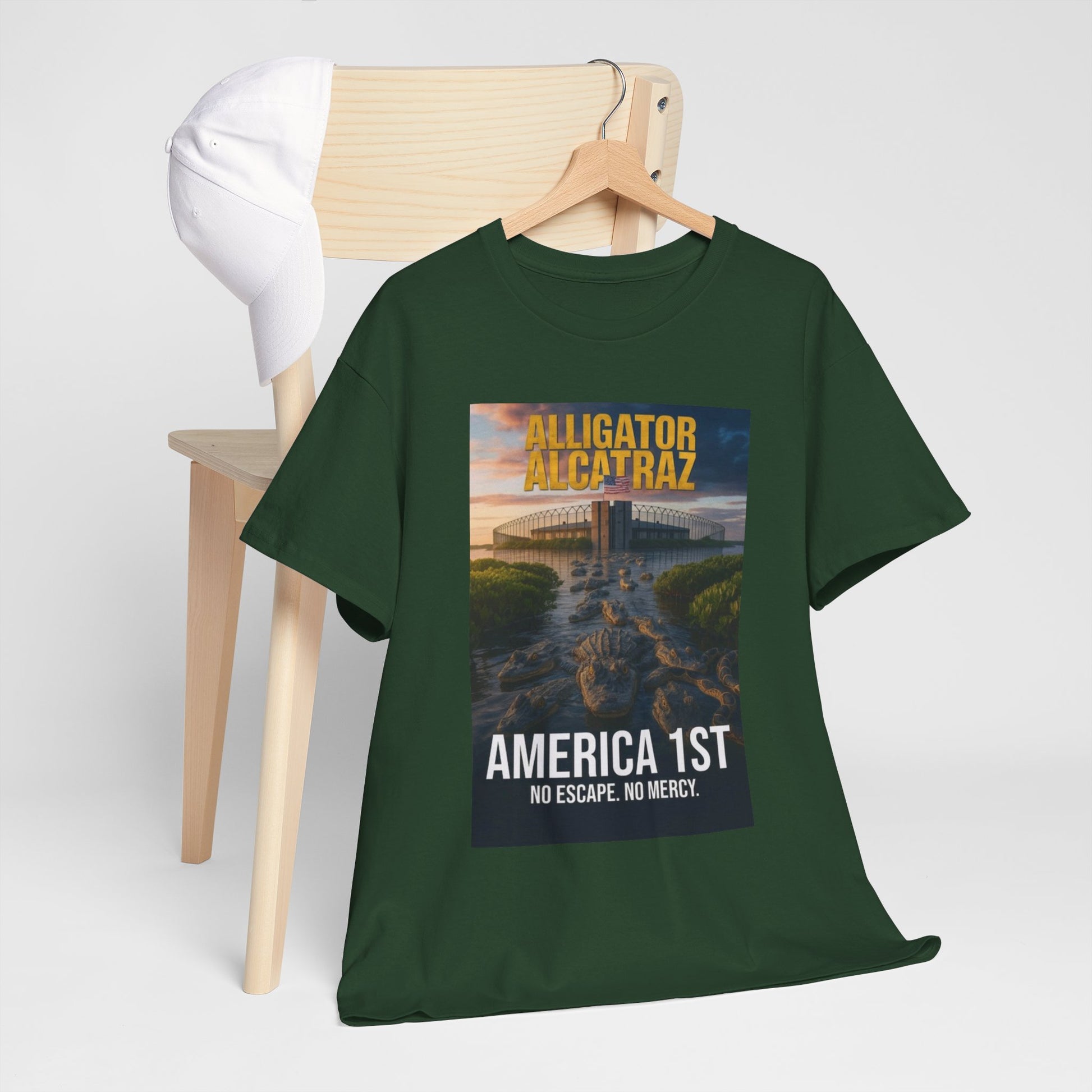 Men T-Shirt - America 1st no escape no mercy