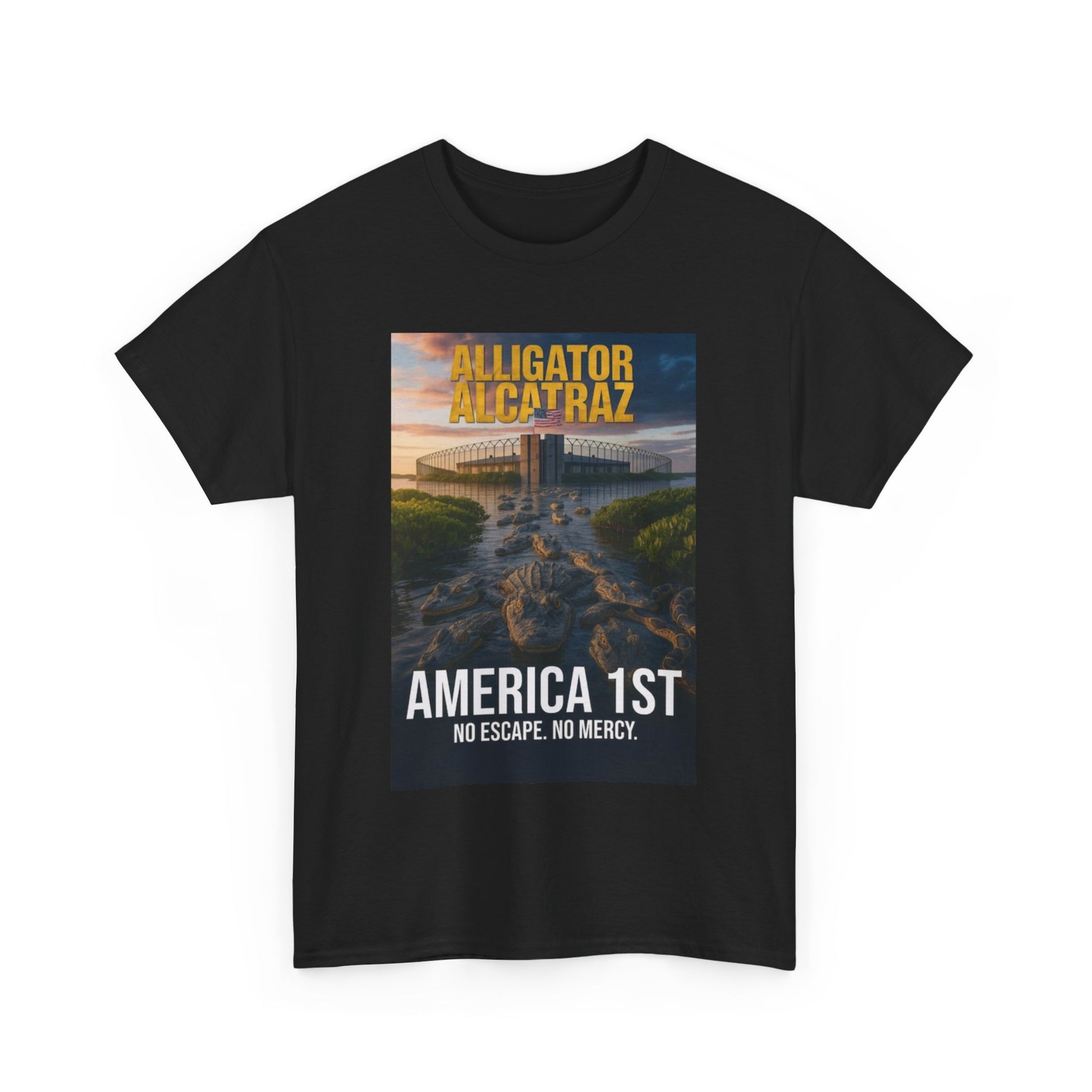 Men T-Shirt - America 1st no escape no mercy