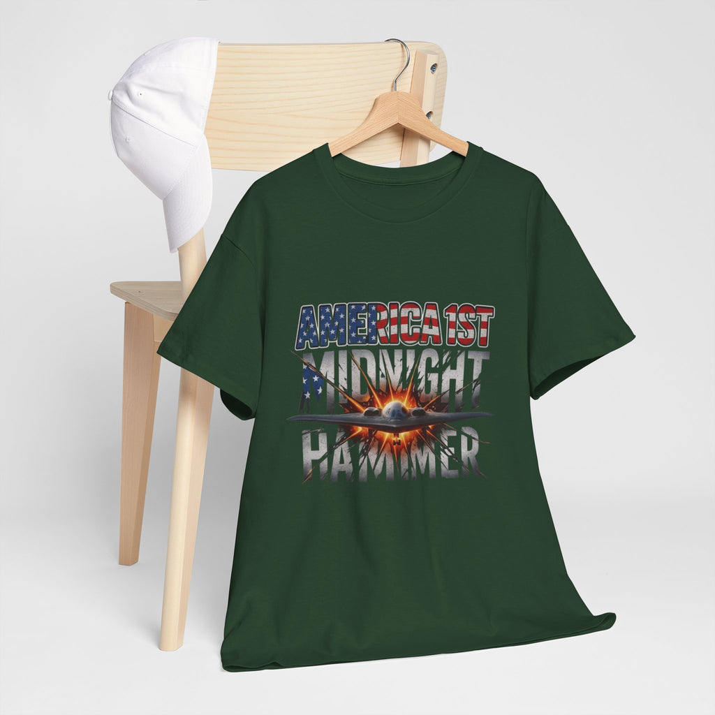 Men T-Shirt - America 1st Mindnight Hammer