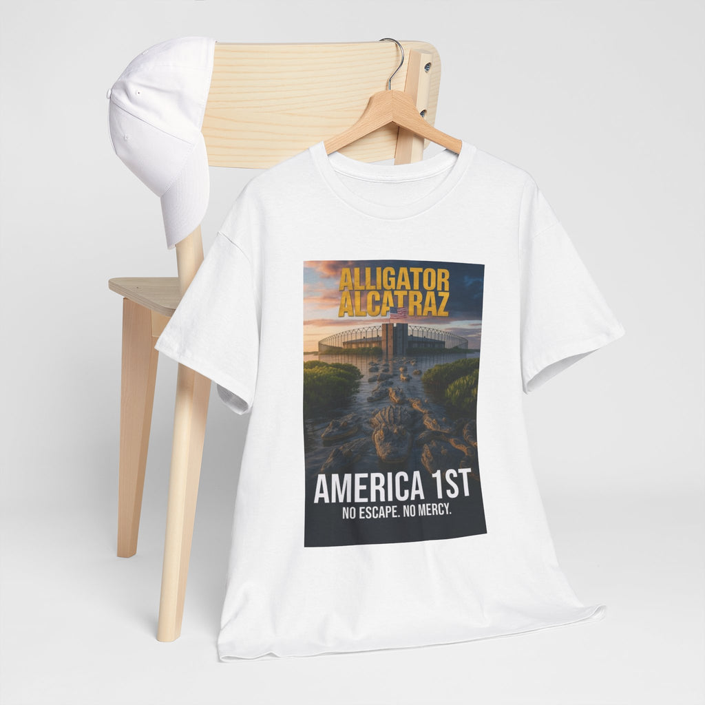 Men T-Shirt - America 1st no escape no mercy