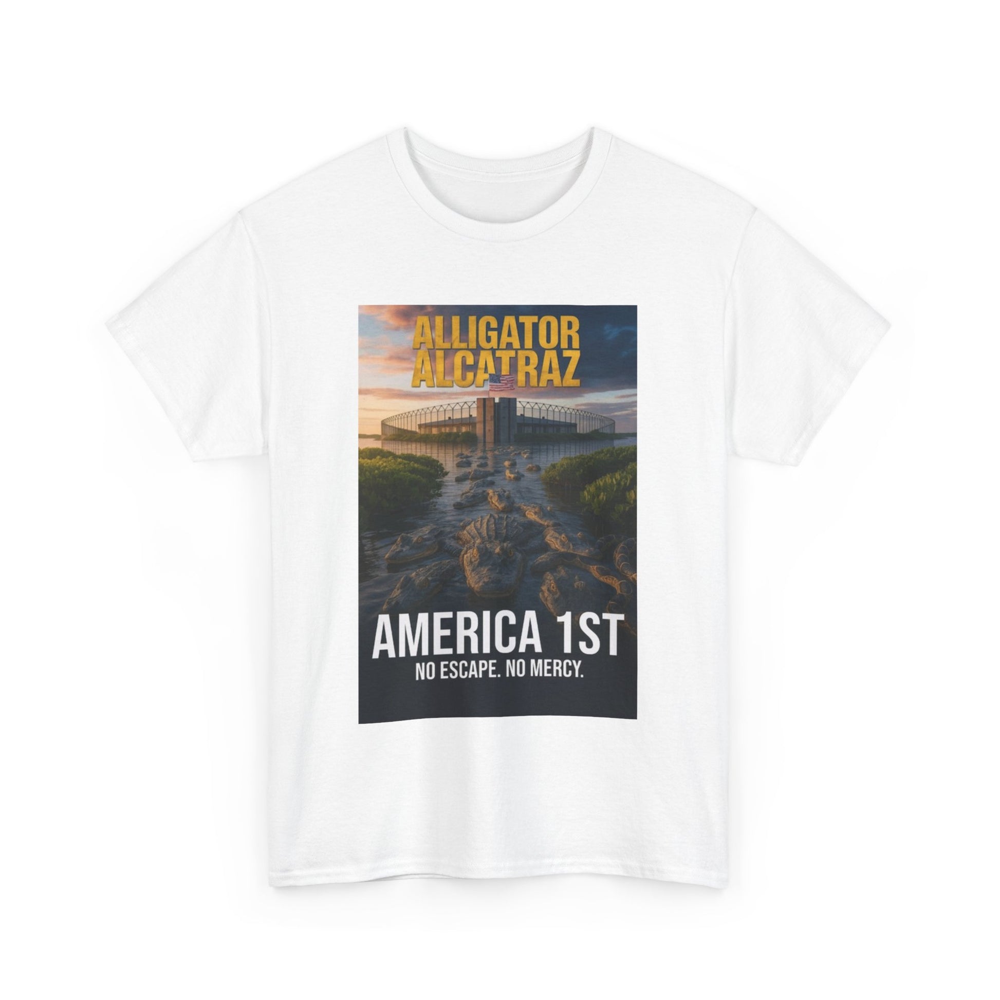 Men T-Shirt - America 1st no escape no mercy