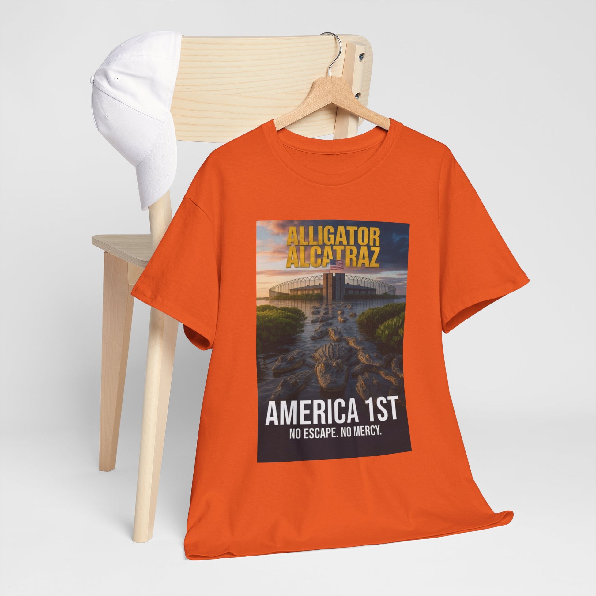 Men T-Shirt - America 1st no escape no mercy