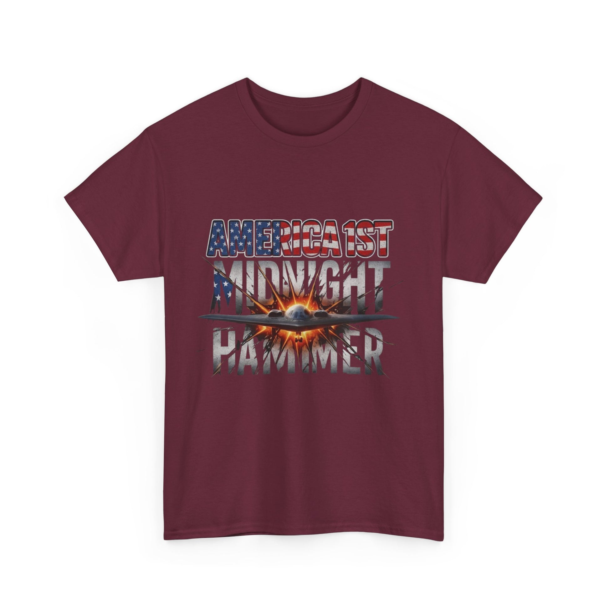Men T-Shirt - America 1st Mindnight Hammer