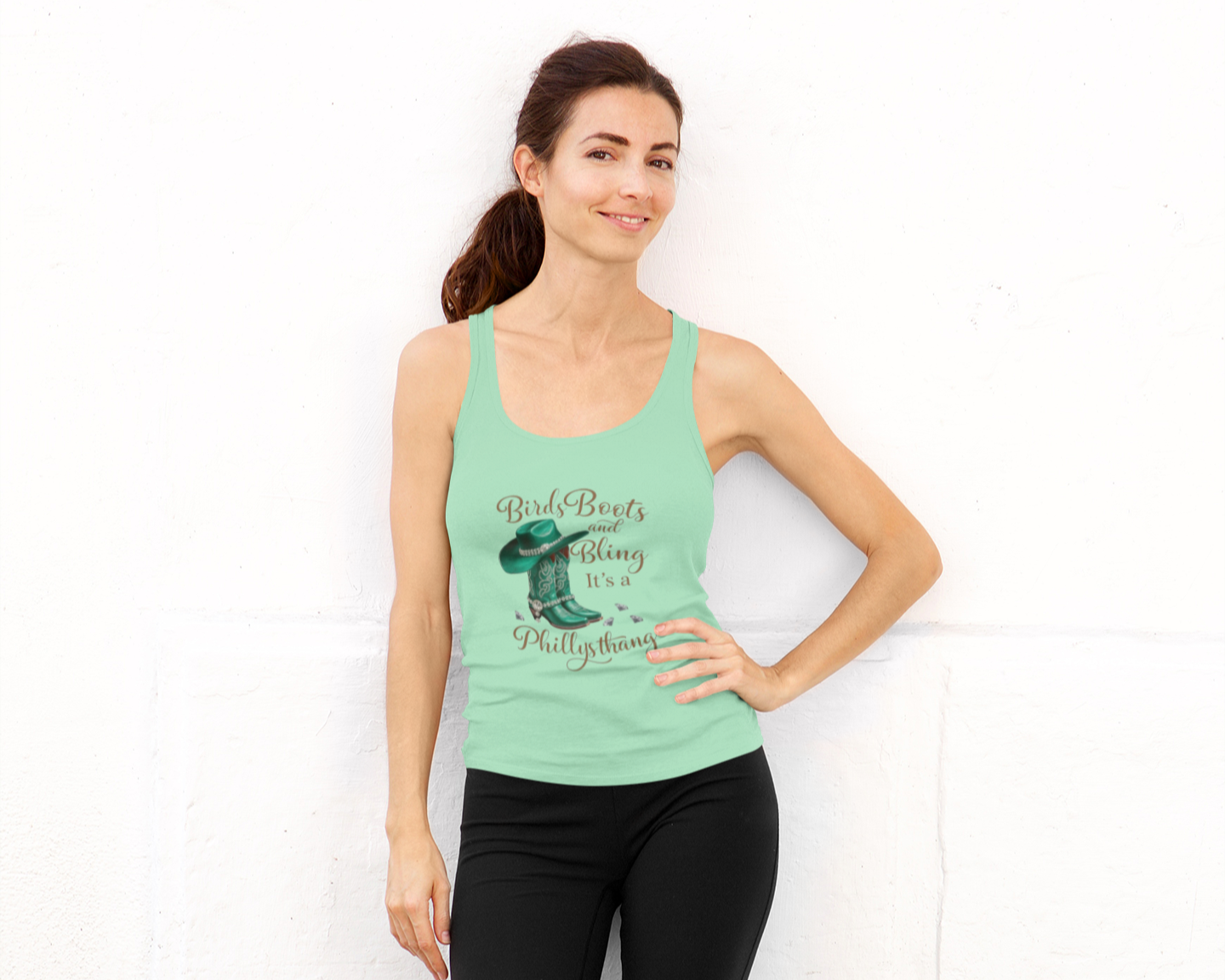 Women Tank Top - Birds Boots