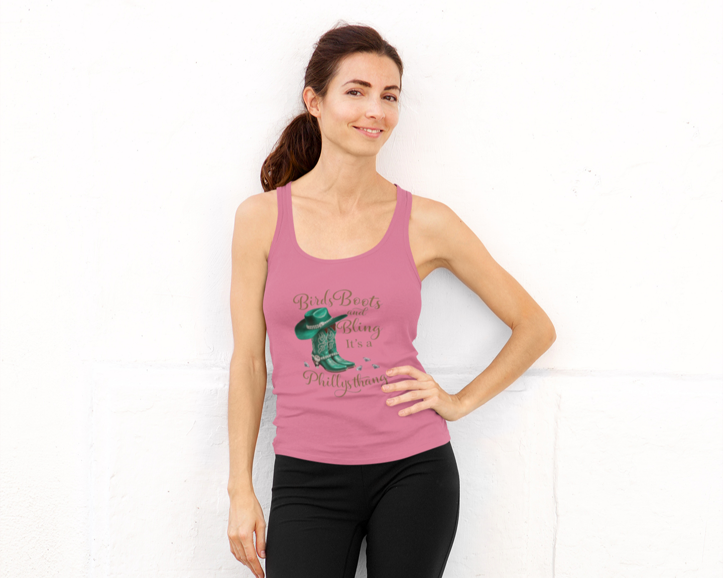 Women Tank Top - Birds Boots