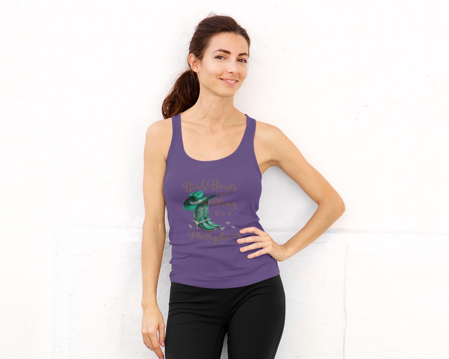 Women Tank Top - Birds Boots