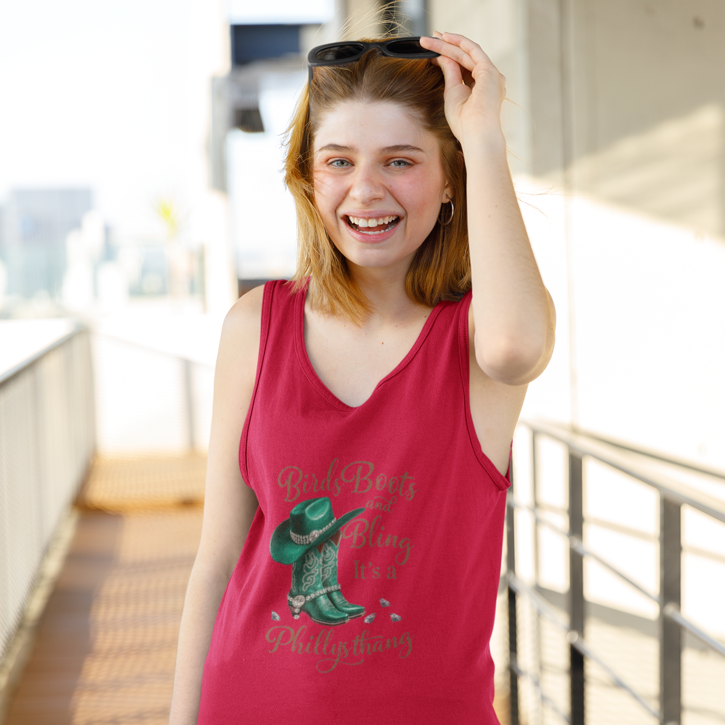 Women Tank Top - Birds Boots