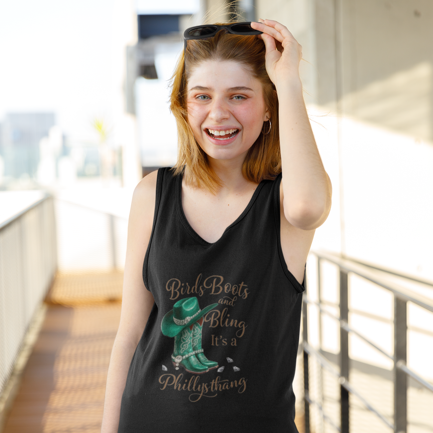 Women Tank Top - Birds Boots