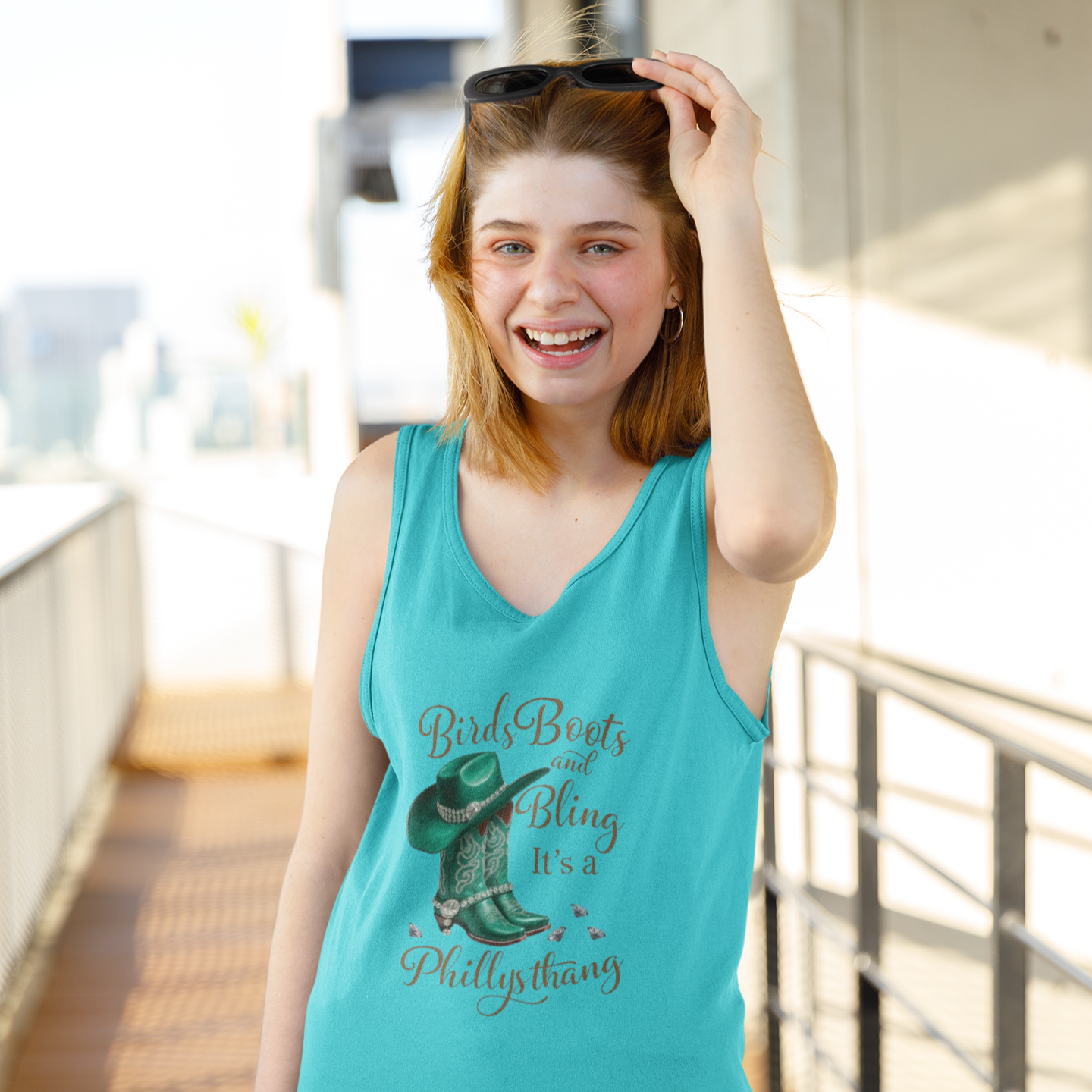 Women Tank Top - Birds Boots