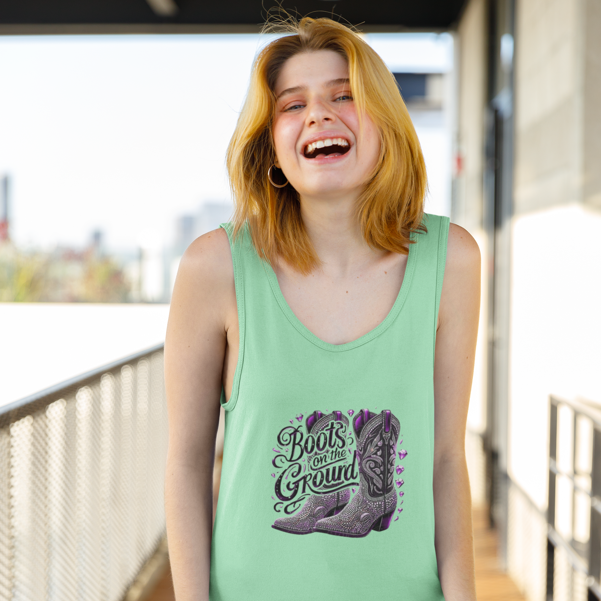 Women Tank Top - Boots On The Ground
