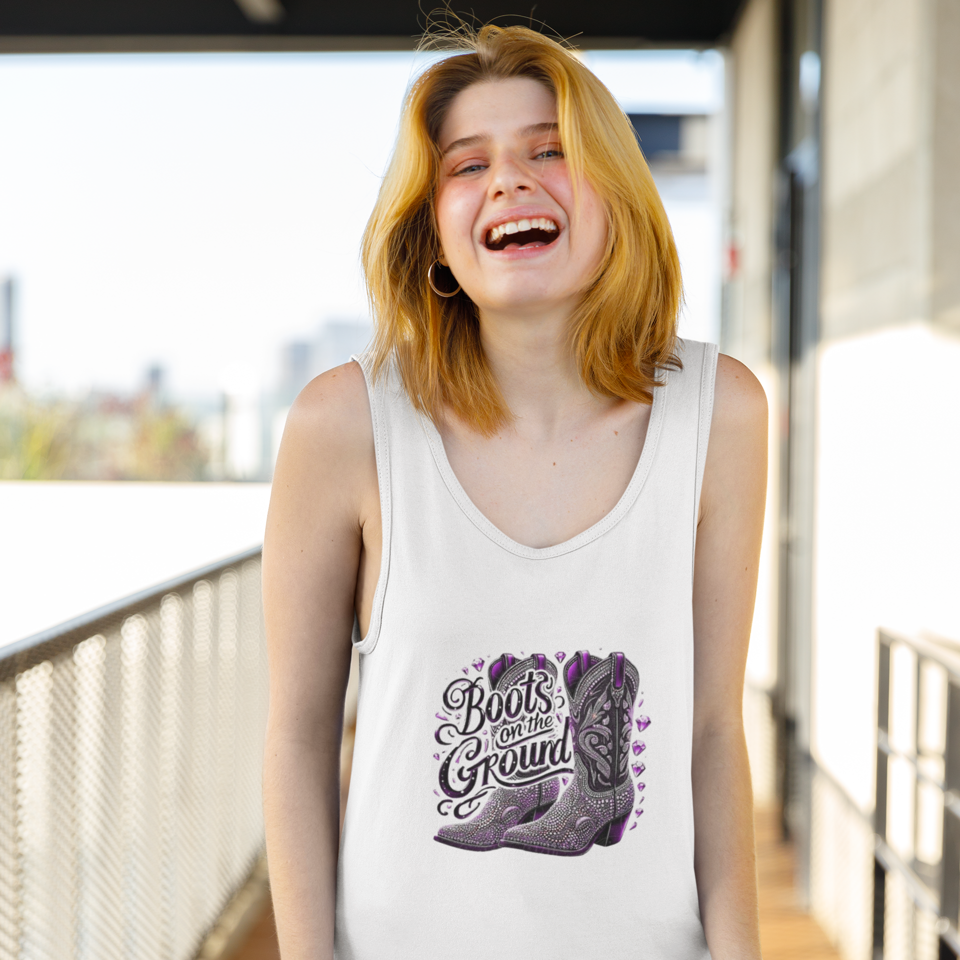 Women Tank Top - Boots On The Ground